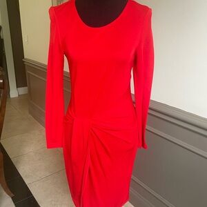NWOT Halston Heritage Red Knit Dress